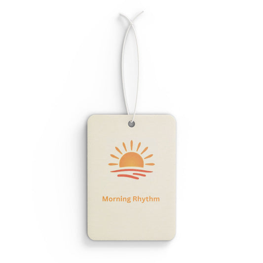 Car Air Freshener — Morning Rhythm Scented Sunburst (Fresh, Uplifting)