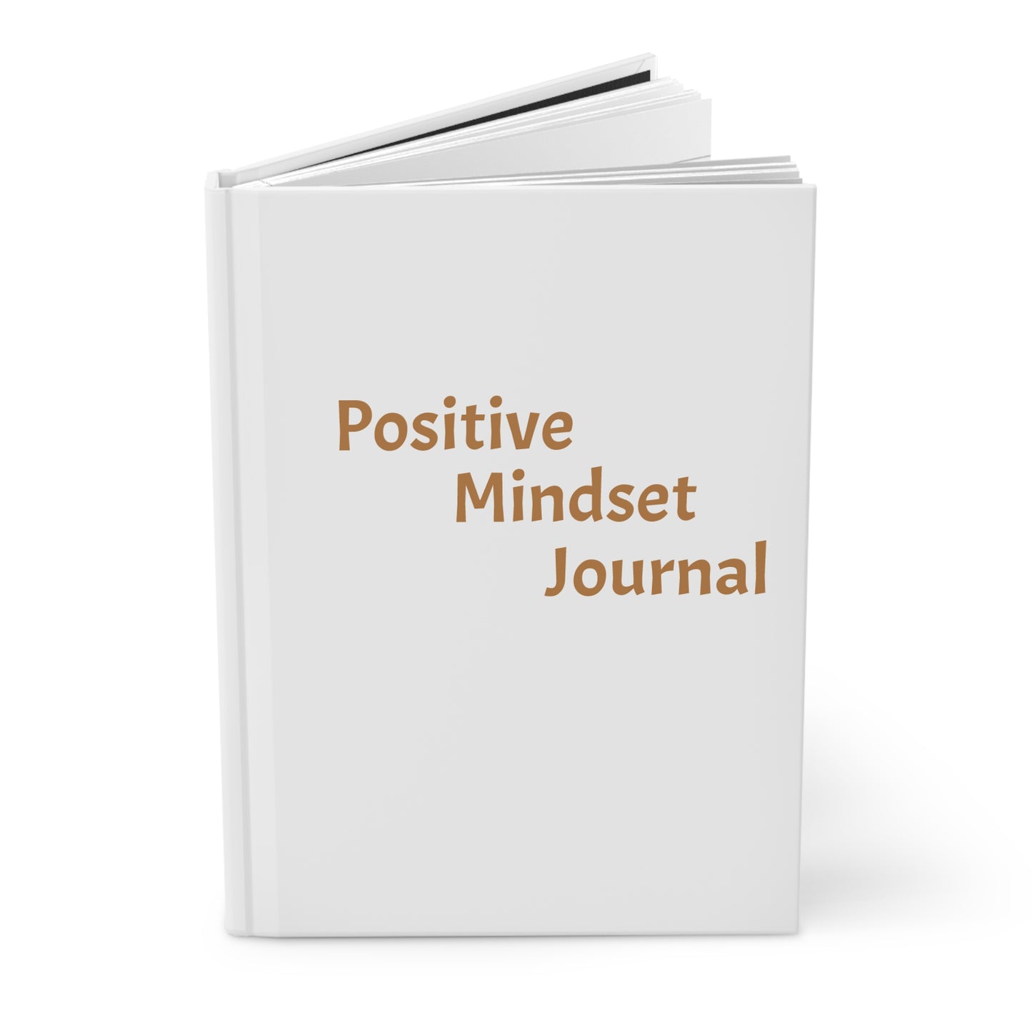 Hardcover Journal — "Growth begins with a positive mindset." Inspirational Gratitude Notebook