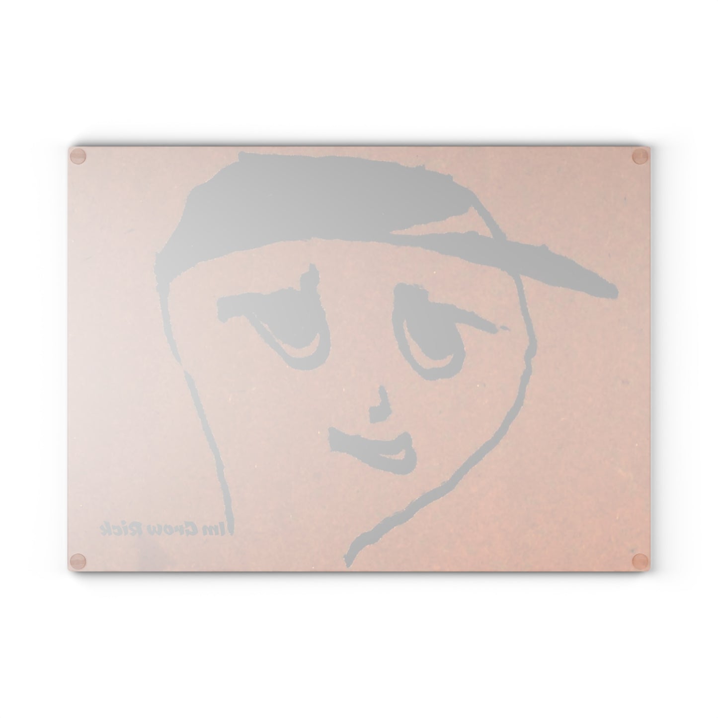 Glass Cutting Board - ImGrowRick Design