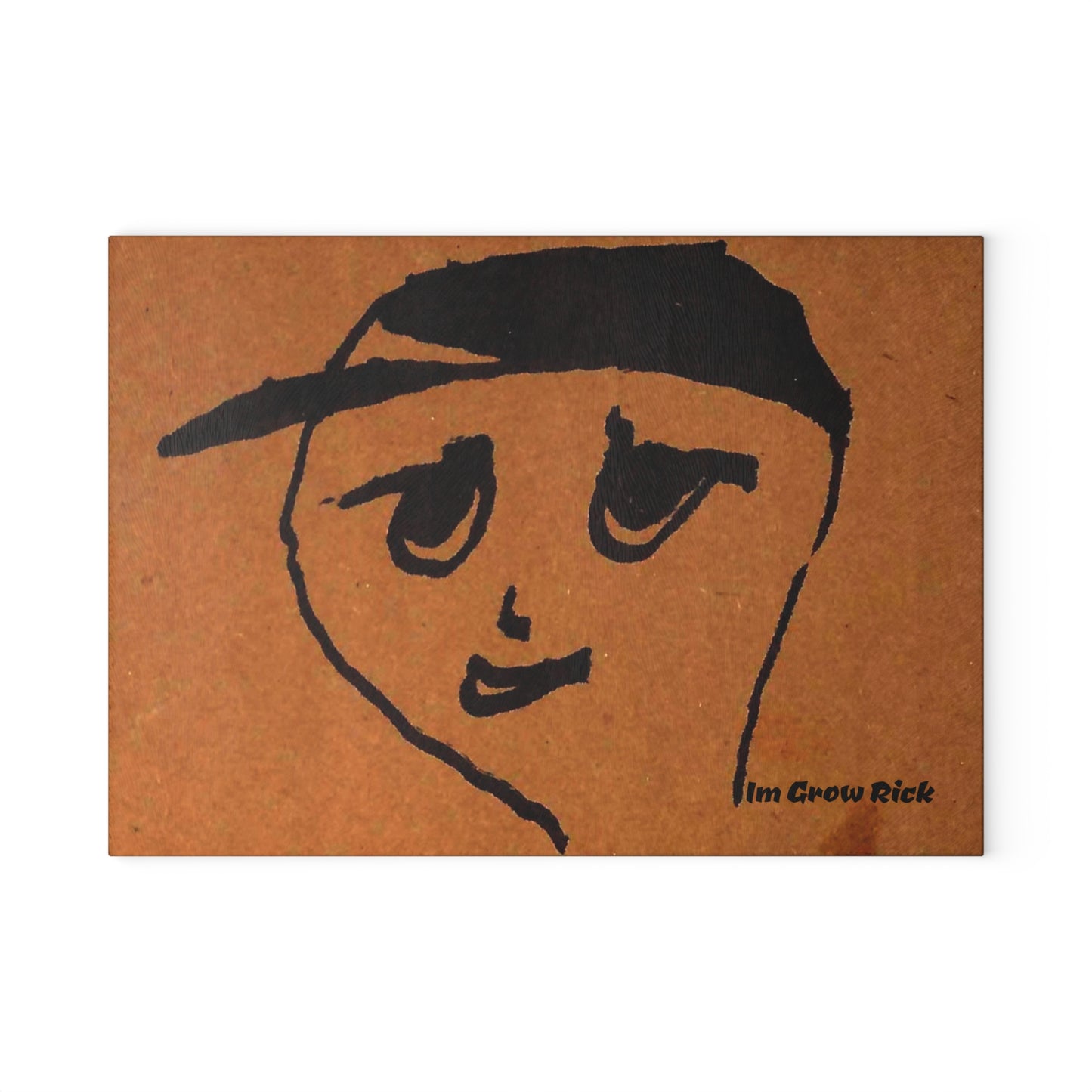 Glass Cutting Board - ImGrowRick Design